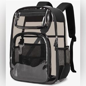 Clear Transparent Backpack for Stadium Events/Theme Parks,
180° Open Design NEW